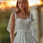 Brides & Bustles - Girl at Sunset in White Dress