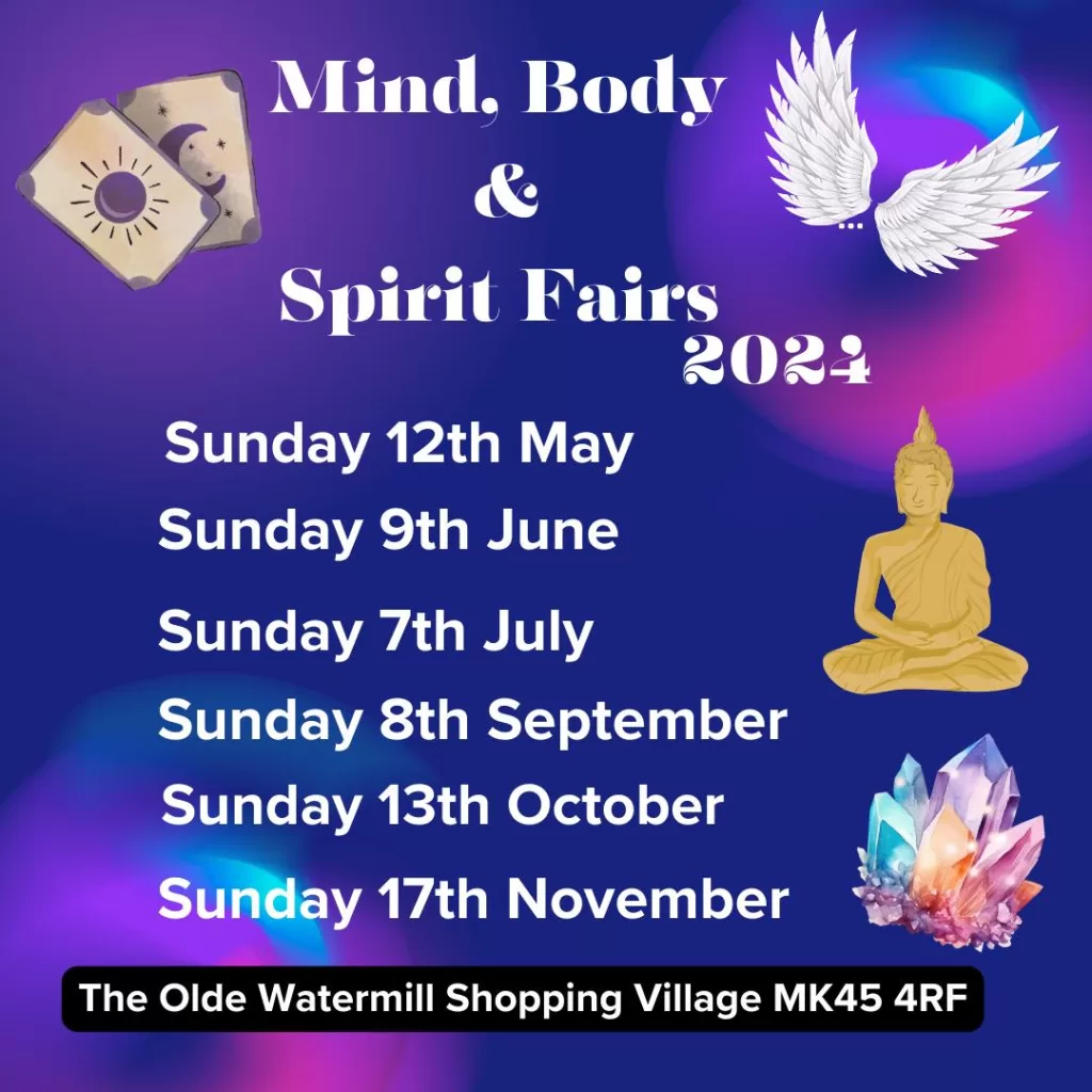 Mind, Body and Spirit Fairs 2024 The Olde Watermill Shopping Village
